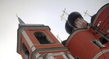 Burtsevo.  Crkva Vaznesenja.  Crkva Vaznesenja Gospodnjeg u Pekari Burcevo za vreme rata u selu Burcevo